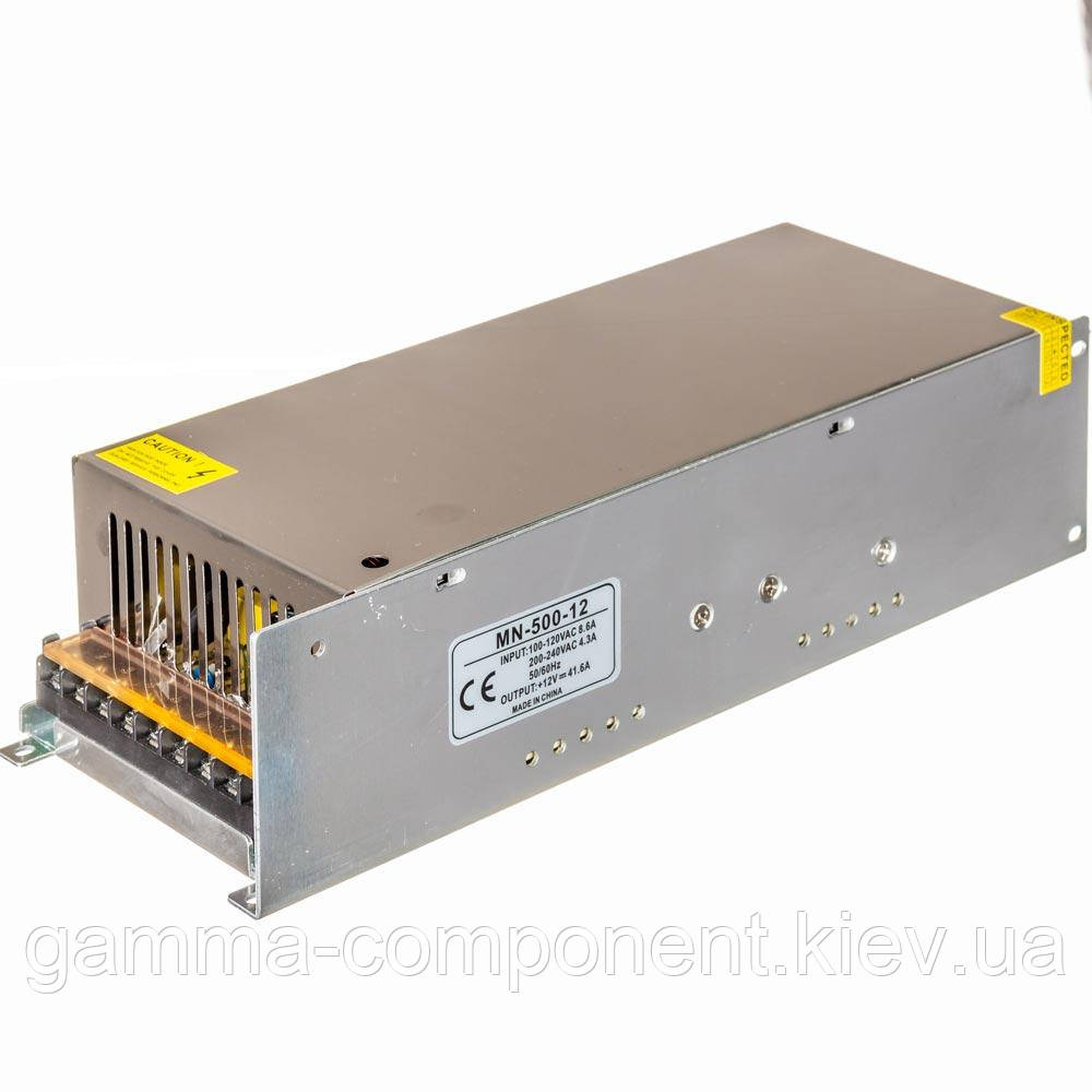 Блок живлення 12В перфорований Compact, 42A 500Вт, IP20
