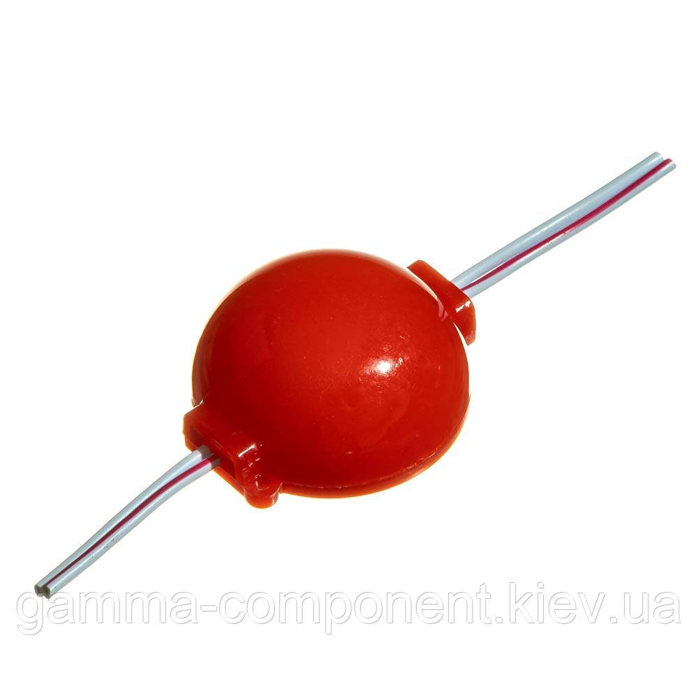 Світлодіодний модуль (кластер) СОВ 1led 2W червоний МТК 12 V IP65