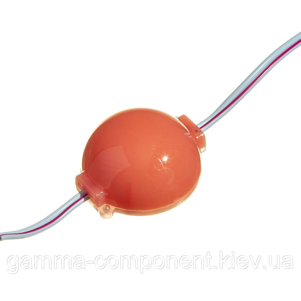 Світлодіодний модуль (кластер) СОВ 1led 2W рожевий МТК 12 V IP65