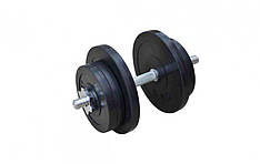 Гантель обгумована набірна Одна на 21 кг Гантелі, гирі, штанги та диски металеві