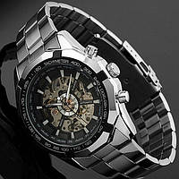 Чоловічі автоматичні механічні годинники Winner Time Skeleton з автопідзаводом