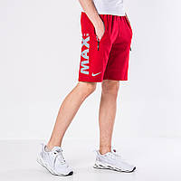 Мужские трикотажные шорты Nike, красного цвета.
