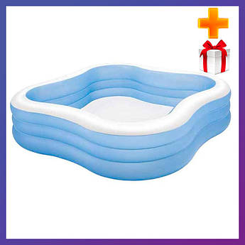 Дитячий надувний басейн Intex 57495 (229х229х56 см) + подарунок