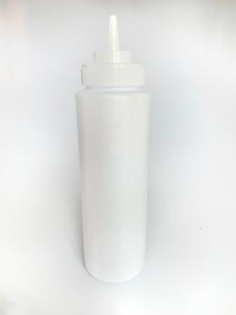 Бутылка для соусов FoREST белая 360мл, Пластиковая белая бутылка с крышкой для соусов - фото 1 - id-p1243631819