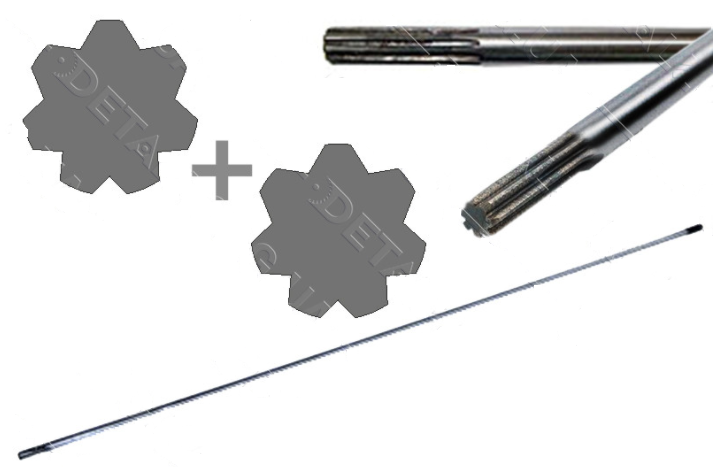 Вал мотокоси Саура 7 променів, фото 1