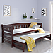 Ліжко дитяче дерев'яне односпальне з додатковим висувним спальним місцем Тедді Дуо ТМ Luna 800х2000, фото 6