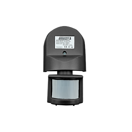 Датчик руху ДР 02 чорний 1200Вт 180гр 12м IP44 TNSy5502874, фото 3