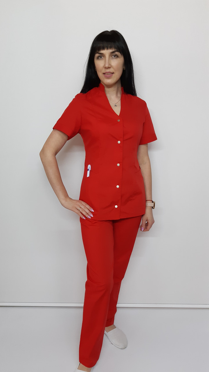 Жіночий медичний костюм Тая бавовна короткий рукав