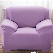 Чохли для крісел натяжні, натяжна чохол на крісло без спідниці HomyTex Біфлекс Різні кольори Ліловий