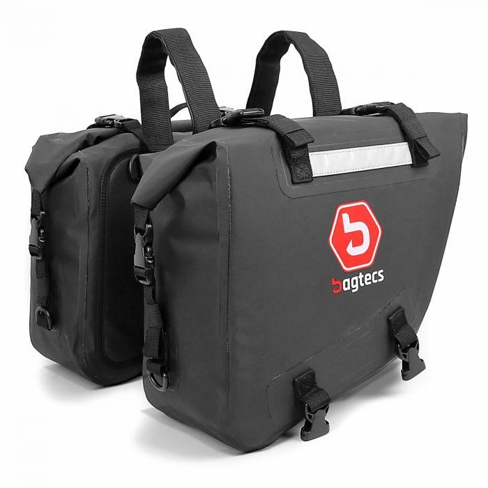 Мотоциклетні бокові сумки водонепроникні Bagtecs 2x15L бічна сумка з рулонною застібкою