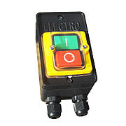 Пост кнопка ПК722-2, 10A, 230/400B, захист IP65, IP54 (1 червона, 1 зелена NO+NC) Electro