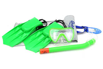 Маска для води з ластами і трубкою, в сумці 020702L-1 розмір 44*23 см