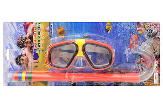 Маска для води з трубкою, на блістері 2009-3 р. 39*17,2 см