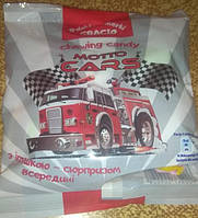 Жевательные конфеты с сюрпризом Moto Cars Gracio Chewing Candy 90 г Польша