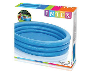 Басейн надувний дитячий 147х33 см Синій Intex 58426, фото 4