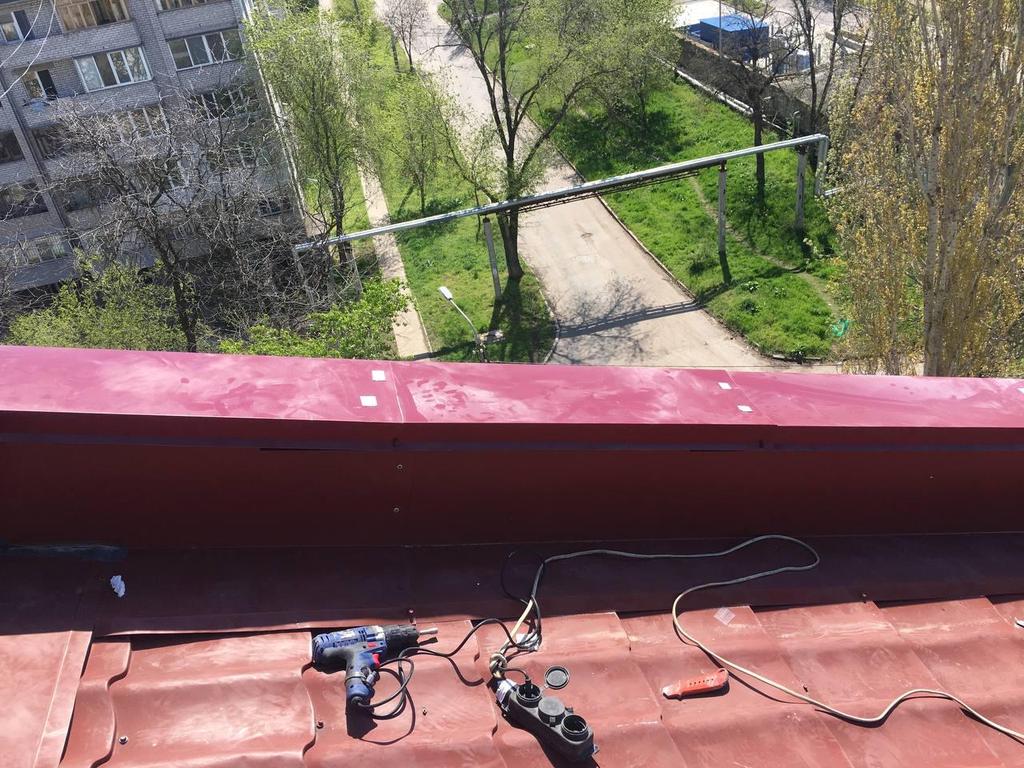 Монтаж парапетов 2