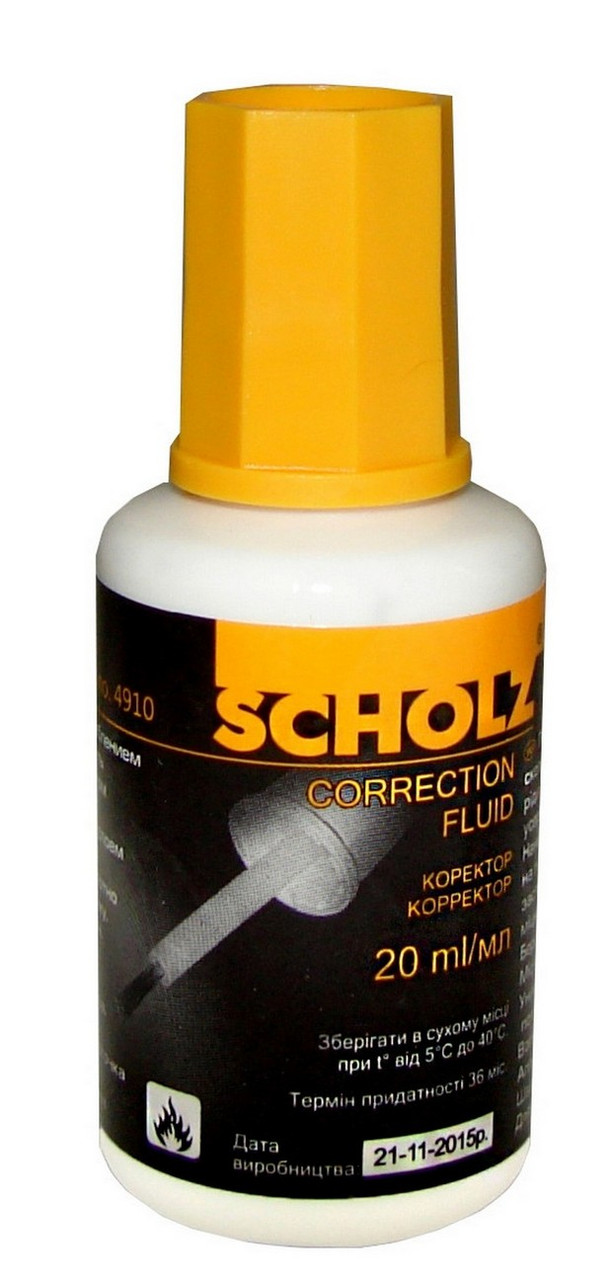 Коректор з пензликом Scholz Fluid 20мл (12)