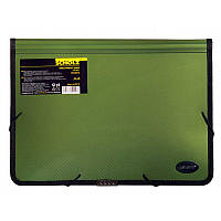 Папка на гумках А4 Scholz пластикова, на 2 відділення, мікс кольорів