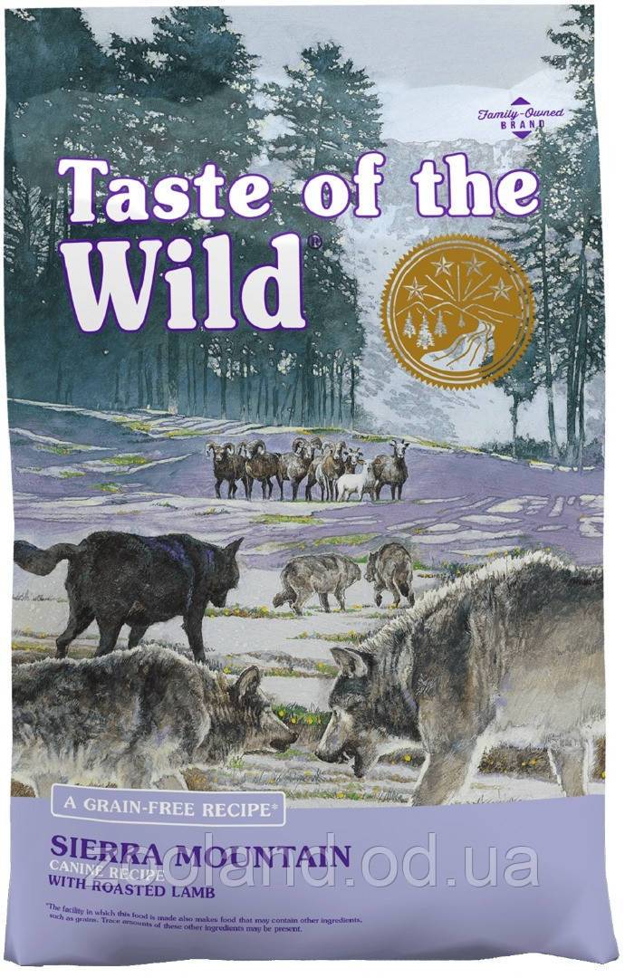 2573-HT18 Taste of the Wild Sierra Mountain Canine Recipe, 2 кг
