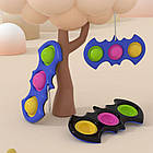 Іграшка Брелок Симпл Димпл «Бетмен» іграшка-антистрес із фігурками на кульках для дітей (l_9437), фото 4