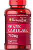 Для суглобів Puritan's Pride Shark Cartilage 740 mg 200 капс, фото 6
