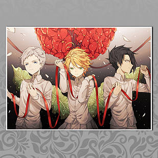 Плакат А3 Аніме The Promised Neverland 010