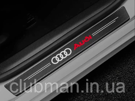 Карбонові наклейки для багажника AUDI (Ауді) 101 см, фото 1