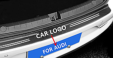 Карбонові наклейки для багажника AUDI (Ауді) 101 см, фото 3