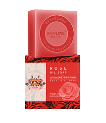 Мило ручної роботи SERSANLOVE Rose Oil Мило з ефірною олією троянди 100 гр