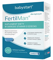 Babystart FertilMan Витаминный Комплекс Для Повышения Мужской Фертильности 30 таб Великобритания