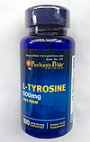 Л-тирозин Puritan's Pride L-Tyrosine 500 mg 100 капсул, фото 7