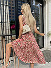 Сукня жіноча літній вільний 219 (42-44; 46-48) кольори: рожевий, бежевий, чорний) СП, фото 3