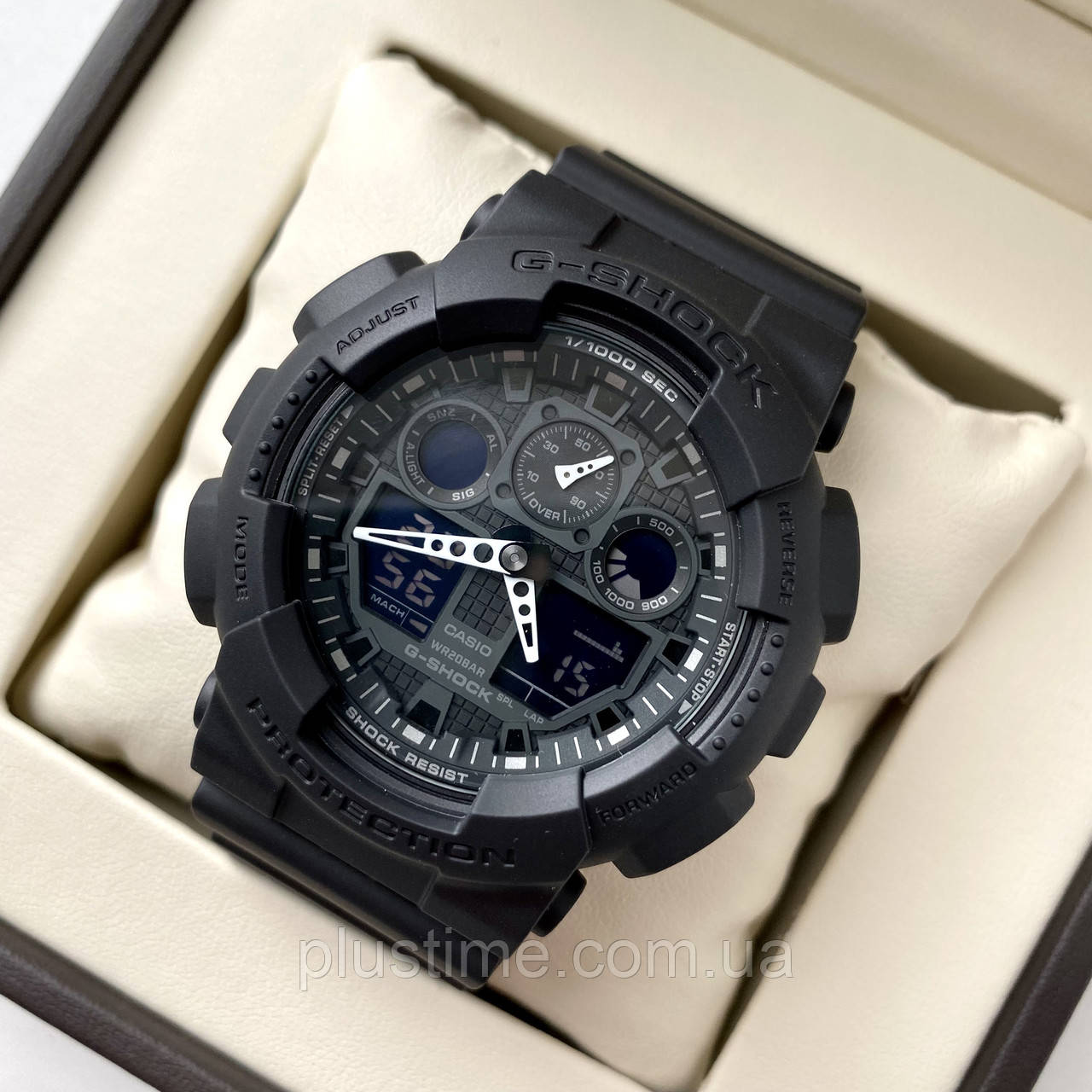 Часы CASIO G-Shock GA-100-1A1ER наручные спортивные водостойкие с таймером, секундомером, подсветкой - фото 1 - id-p1428082477