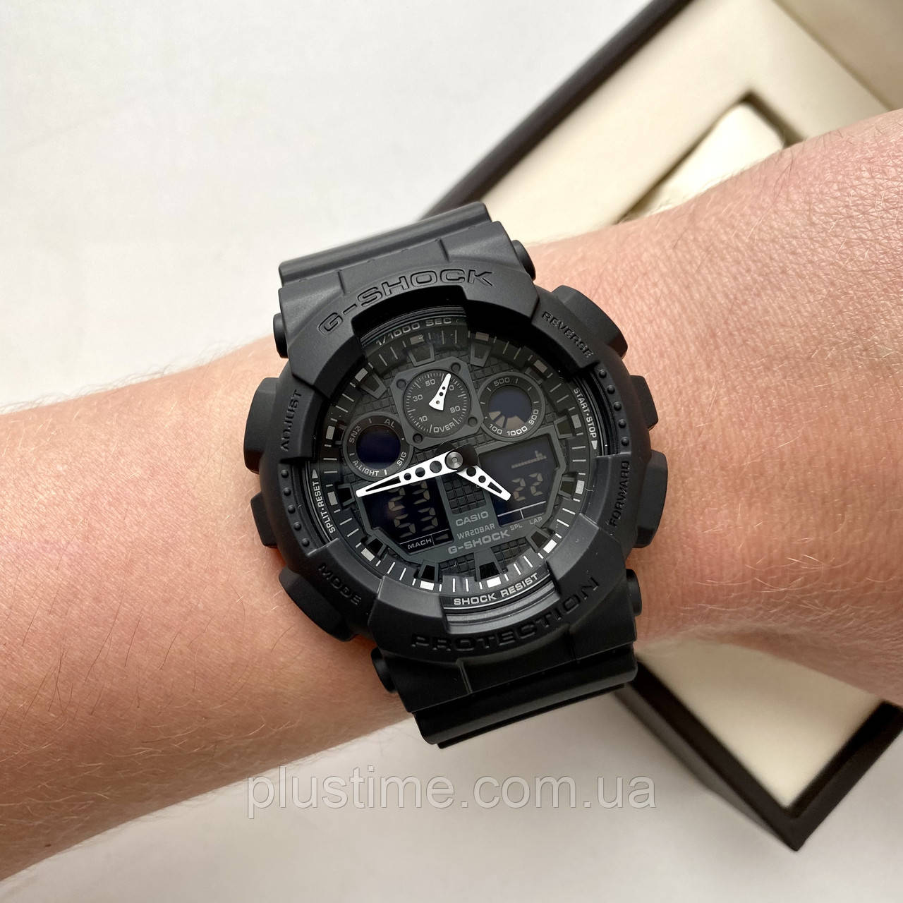 Часы CASIO G-Shock GA-100-1A1ER наручные спортивные водостойкие с таймером, секундомером, подсветкой - фото 3 - id-p1428082477