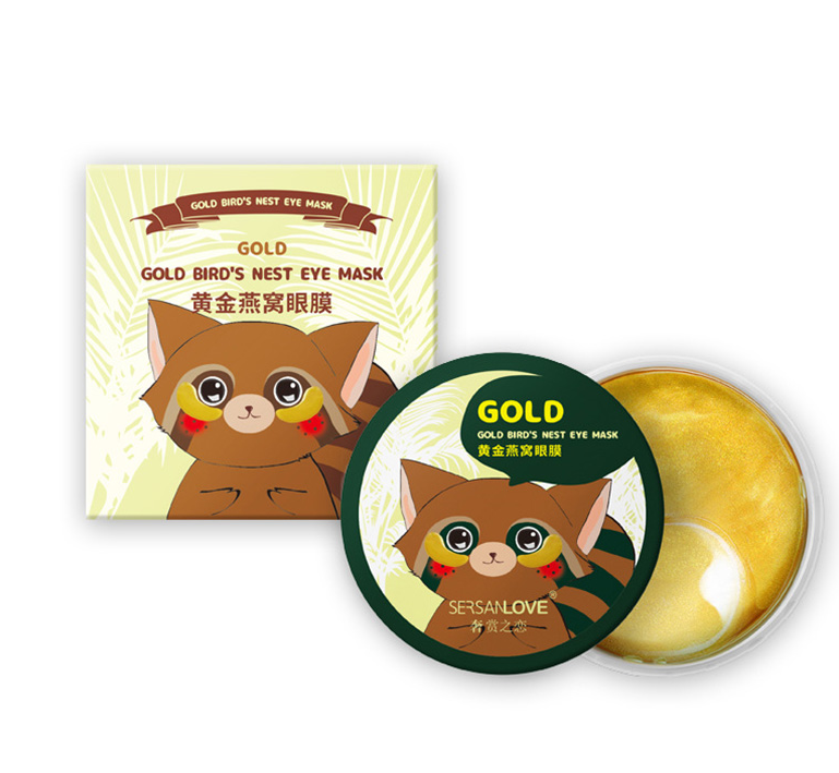Гідрогелеві патчі під очі SERSANLOVE Gold Bird's Nest Eye Mask з золотом і екстрактом ластівчиного гнізда
