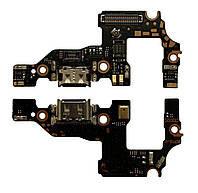 Нижняя плата Huawei P10 (2017) с конектором зарядки + микрофон + компоненты