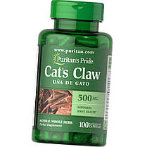 Котячий кіготь Puritan's Pride Cats Claw 500 mg 100 кап, фото 2