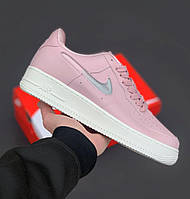 Женские кроссы Найк Аир Форс 1 розового цвета. Кроссовки Nike Air Force 1 для девушек.