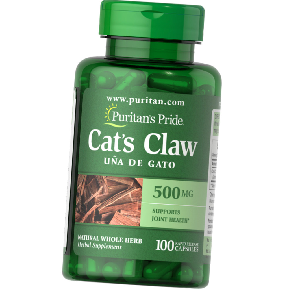 Екстракт котячого коготя Puritan's Pride Cats Claw 500 mg 100 капсул