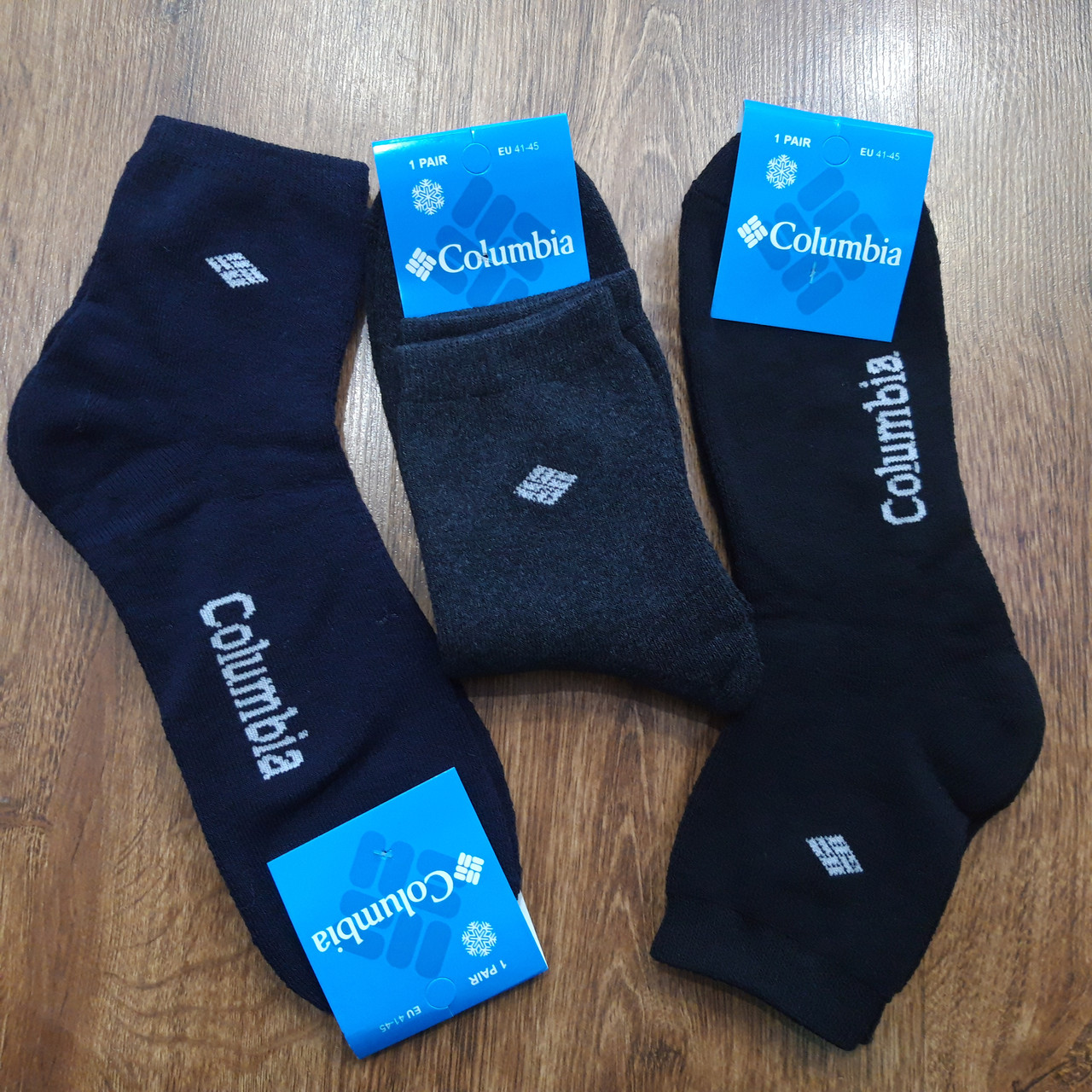 Чоловічі махрові шкарпетки "Columbia" Туреччина 41-45 / 12 пар, фото 1