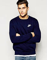 Летняя мужская спортивная кофта Nike (Найк), темно-синяя