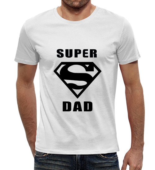 Чоловіча футболка c принтом SUPER DAD