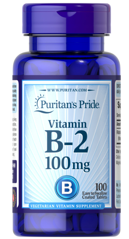 Вітамін Б2 Puritan's Pride Vitamin B-2 100 mg 100 таб