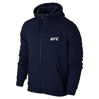 Спортивная мужская кофта на змейке UFC, синяя