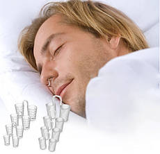 Антихрап кліпса від хропіння в ніс носовий розширювач від хропіння набір із 8 шт (циліндр + спіраль) у футлярі