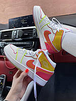 Яркие кроссовки девушке Nike Air Jordan 1 Mid Multicolor. Найк Аир Джордан 1 кроссовки для девушек.