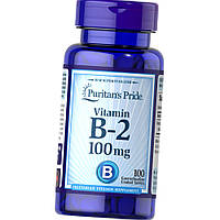 Витамин Б2 Puritan's Pride Vitamin B-2 100 mg 100 таблеток Рибофлавин (витамин В-2)