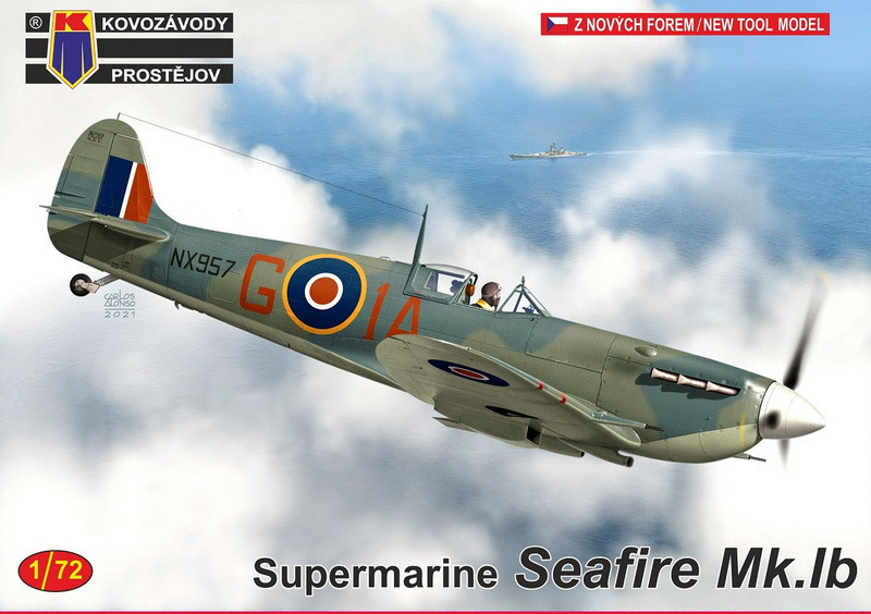 Пластикова модель 1/72 Kovozavody Prostejov 0238 британьський палубний вінічувач Seafire Mk.Ib