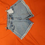 Женсие модні джинсові шорти-кльош світлі, фото 6