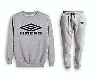 Спортивный костюм Umbro (Умбро), серый, реглан, на манжете